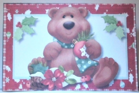 Christmas Money Wallet Thicket Bear by Hazel Underwood