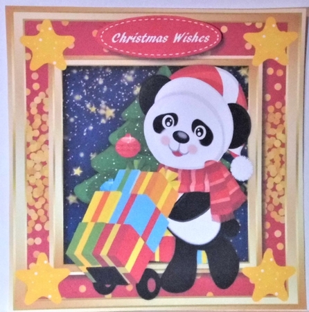 Christmas Panda Delivery  by Hazel Underwood