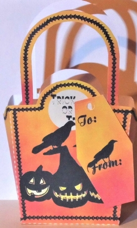 Happy Halloween Trick Or Treat Bag by Hazel Underwood