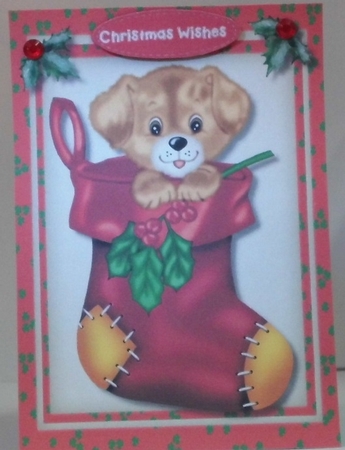 Cute Pup in a Boot by Hazel Underwood