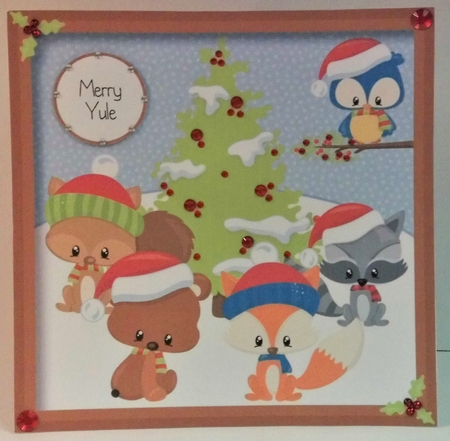 Woodland Animals Christmas 8x8 by Hazel Underwood