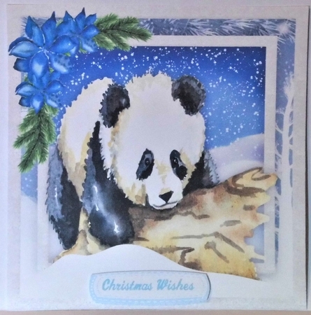 Panda in the Snow  by Hazel Underwood