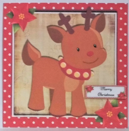 Gorgeous Reindeer With Bell Collar 7x7 by Hazel Underwood