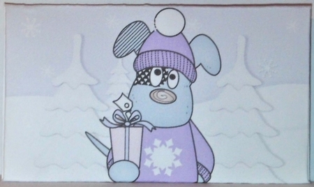 Henry with Gift Christmas Money Wallet by Hazel Underwood