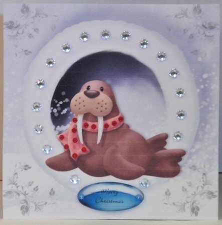 Christmas Walrus 8x8 Mini Kit by Hazel Underwood