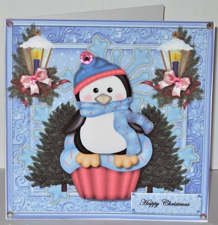 Cute Cupcake Penquin by Hazel Underwood