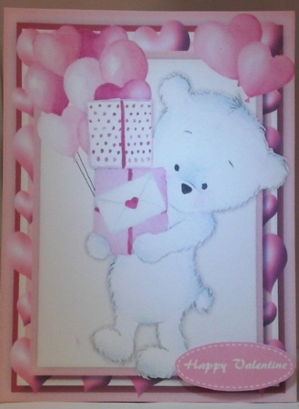 Cute Teddy Valentine   by Hazel Underwood