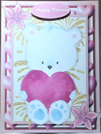 Teddy and his Love Heart by Hazel Underwood