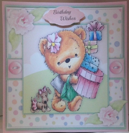 Bear Born To Shop by Hazel Underwood