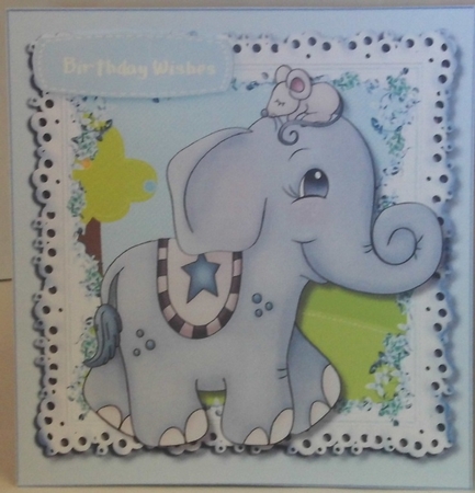 8x8 Mini Kit Walk Softly Blue by Hazel Underwood