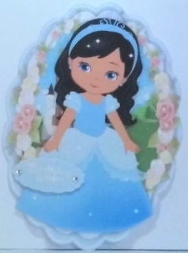 Beautiful Princess in a Blue Dress by Hazel Underwood