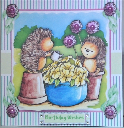 8x8 Mini Kit Gardening Hedgies  by Hazel Underwood