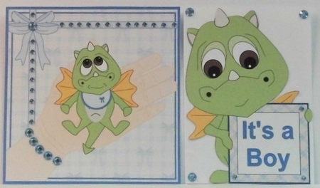 DRAGON DAYZ TOPPER SHEET - Its a Boy by Hazel Underwood
