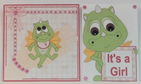 DRAGON DAYZ TOPPER SHEET - Its a Girl by Hazel Underwood