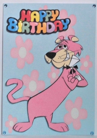 Snagglepuss A5 Card by Hazel Underwood