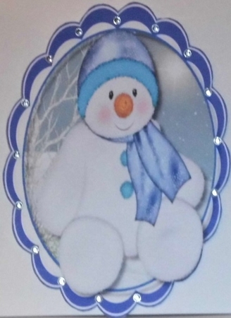 2 Lovely Snow Buddie Toppers  by Hazel Underwood