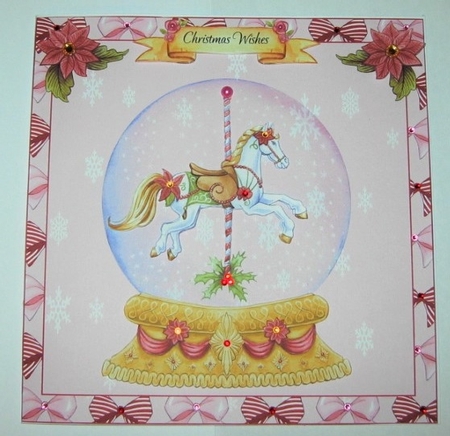 1st CHRISTMAS WISHES / CHRISTMAS WISHES GIRL 8x8 by Hazel Underwood