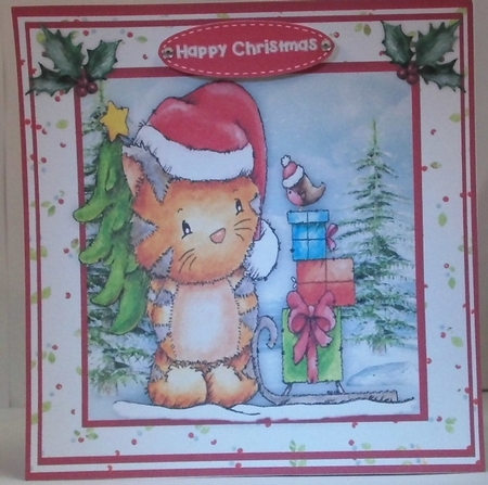 Cute Christmas Animals ,4 Mini  Bumper Pack by Hazel Underwood