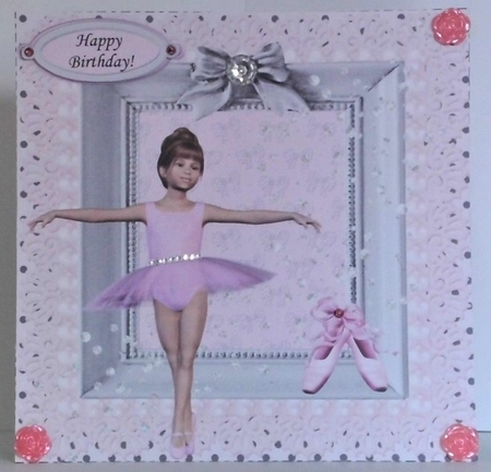 PINK DIAMONDS BALLERINA BIRTHDAY by Hazel Underwood