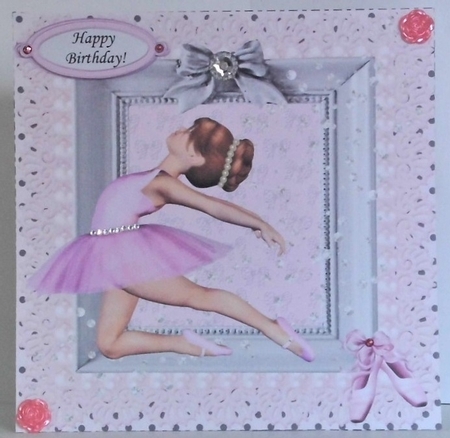 PINK DIAMONDS BALLERINA BIRTHDAY 3 by Hazel Underwood