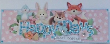 Forever Friends Happy Days Over The Top Large Card by Hazel Underwood
