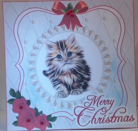 CHRISTMAS KITTEN 2 by Hazel Underwood