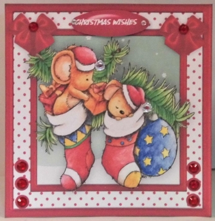 8x8 Mini Kit . Have Yourself a Merry Micey Christmas  by Hazel Underwood