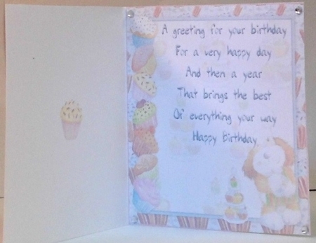 KIDDIES COMPLETE CARD BAKING INSERT by Hazel Underwood