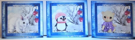 Winter Friends gift tags 2 by Hazel Underwood