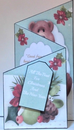 Lovely Tri-Fold, Christmas Thicket  by Hazel Underwood