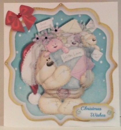 Lovely Christmas Topper , Teds presents  by Hazel Underwood