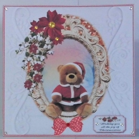 GIRLFRIEND,BOYFRIEND,LOVE YOU MULTI SENTIMENT CHRISTMAS TEDDY SCENE 2 by Hazel Underwood