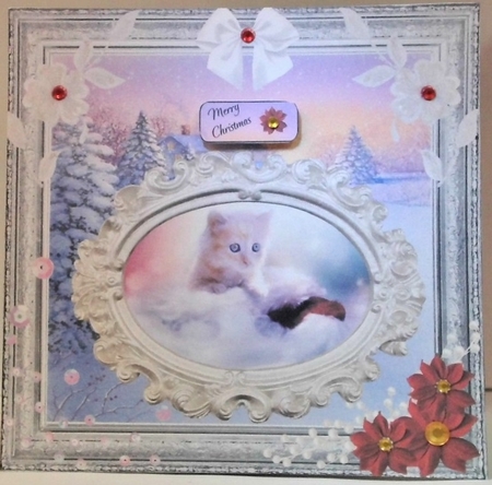 CHRISTMAS CAT 1 by Hazel Underwood