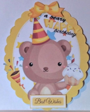 Gorgeous Birthday Bear Toppers by Hazel Underwood