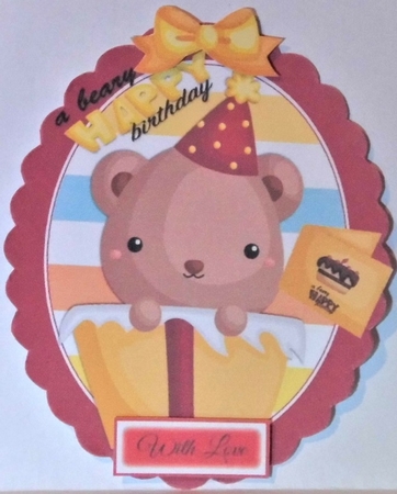 Gorgeous Birthday Bear Toppers by Hazel Underwood