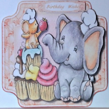 Ellies Strawberry Cupcake  by Hazel Underwood