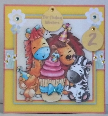 8x8 Mini Kit , Animals Birthday Song  by Hazel Underwood