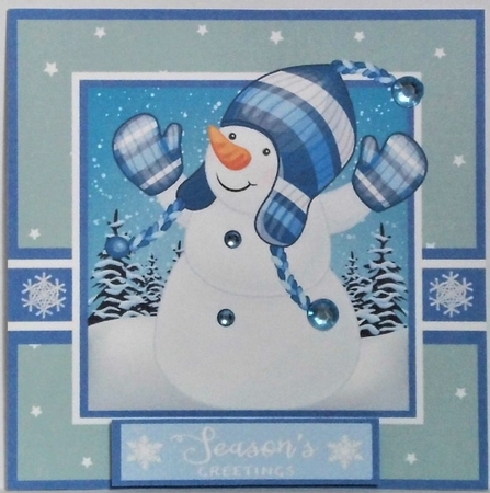 Happy Christmas Snowman by Hazel Underwood