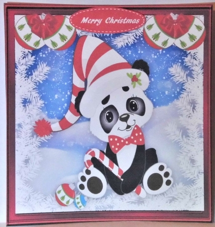 Cute Panda In the Snow  by Hazel Underwood