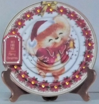 Christmas Plate with Stand.Mini Kit.13 by Hazel Underwood