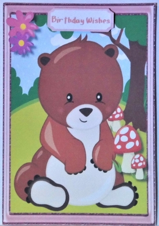 Cute Woodland Friends Bear by Hazel Underwood