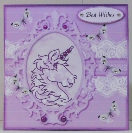 Cheeky Purple Unicorn by Hazel Underwood