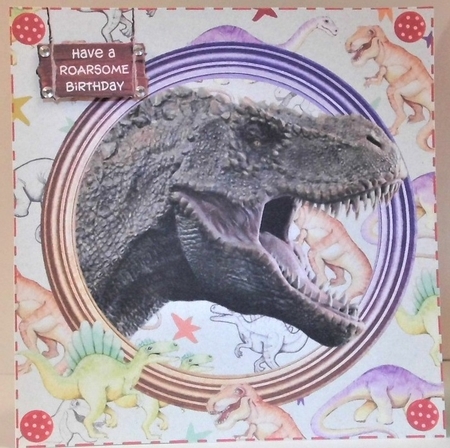 DINOSAUR BIRTHDAY 2 MULTI SENTIMENTS by Hazel Underwood