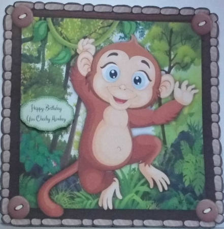 Adorable Baby Monkey 8x8 Mini Kit by Hazel Underwood