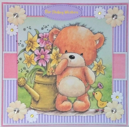 Beautiful Sprintime Bear by Hazel Underwood