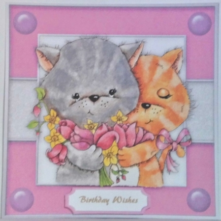 Beautiful Kitty Hugs  by Hazel Underwood