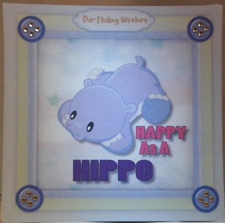Love You ,Baby Hippo by Hazel Underwood