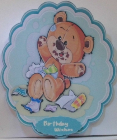 Sweet Teddy Topper  2 by Hazel Underwood
