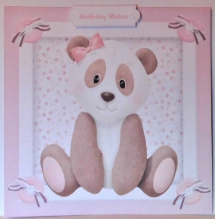 Adorable Little Panda , Pink by Hazel Underwood