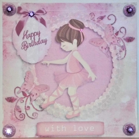  8x8 With Love Ballerina  by Hazel Underwood